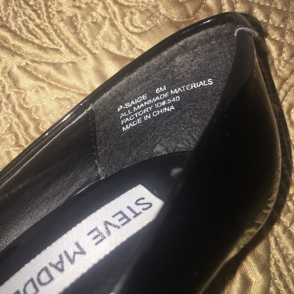 Steve Madden patent leather stilettos